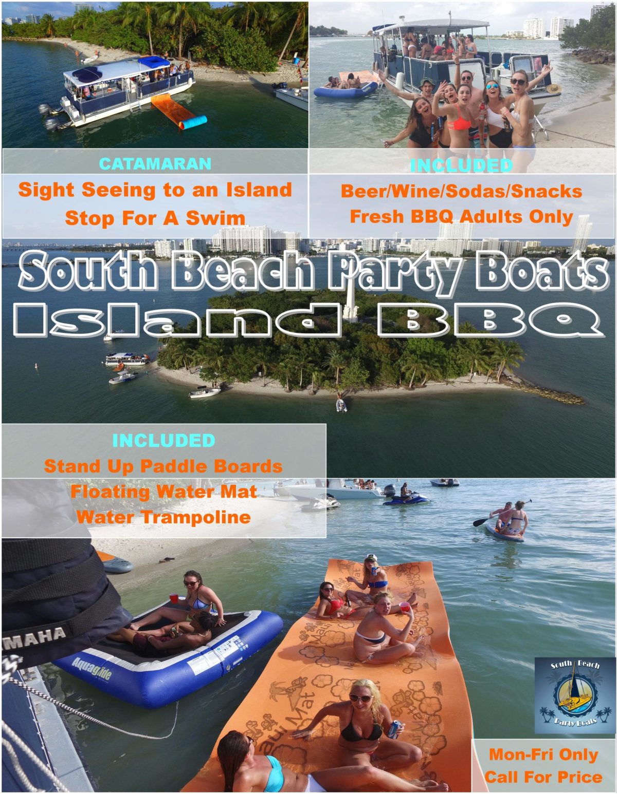 a group of people on a boat in the water