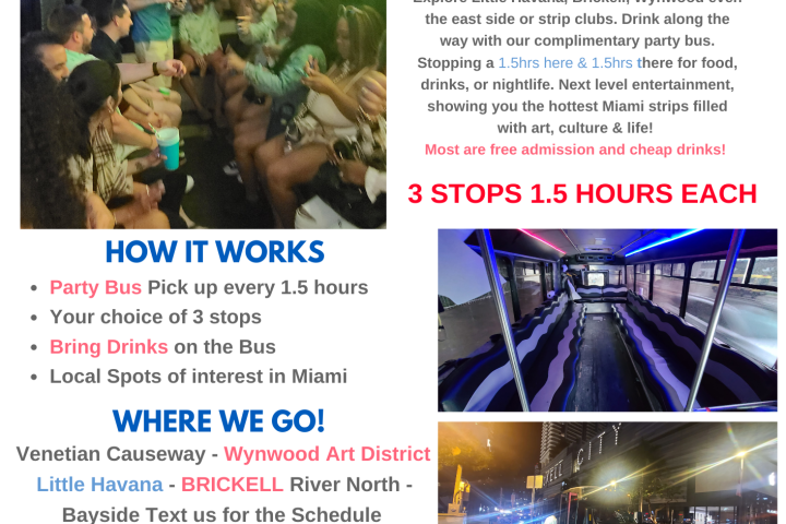 Party Bus Bar crawl Flyer